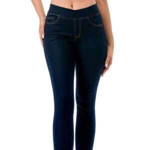 Pull On Denim Dark Denim Skinny Jean/Jeggings